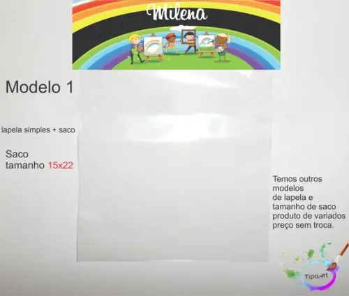 Lapela(simples) e Saco 15x22-pintando o 7