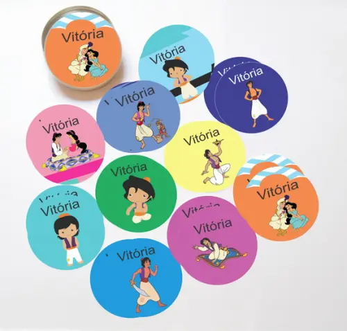 Latinha + Jogos da Memória-aladim