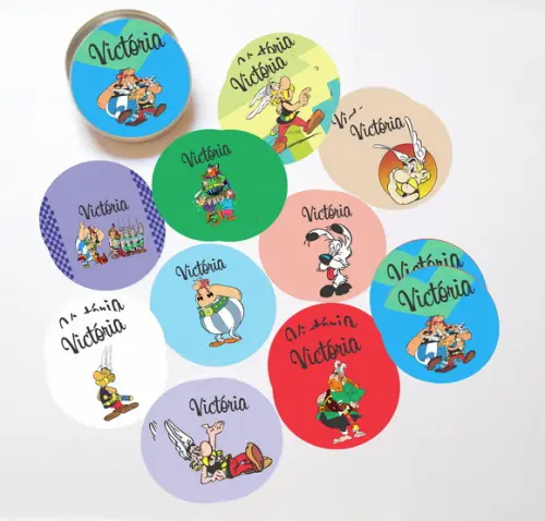 Latinha + Jogos da Memória-asterix