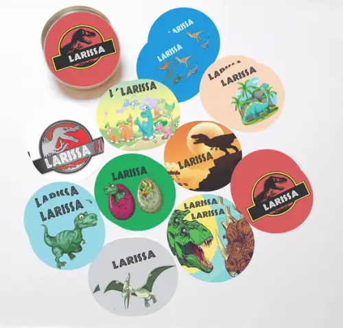 Latinha + Jogos da Memória-dinossauros