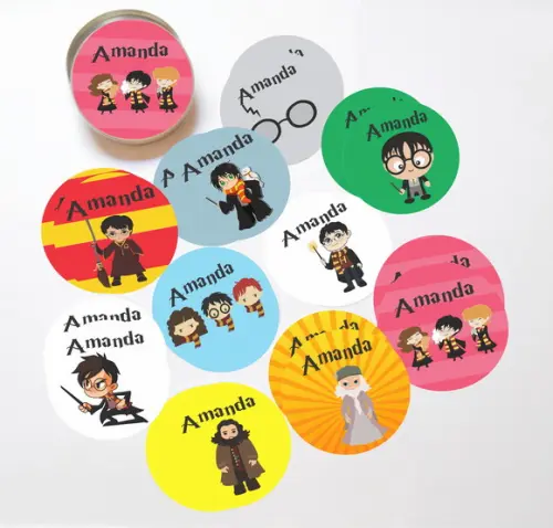 Latinha + Jogos da Memória-harry Potter-modelo 1