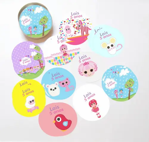 Latinha + Jogos da Memória-lalaloopsy