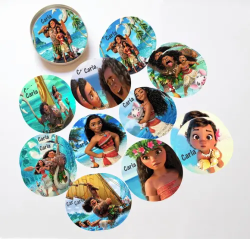 Latinha + Jogos da Memória-moana e Mauí