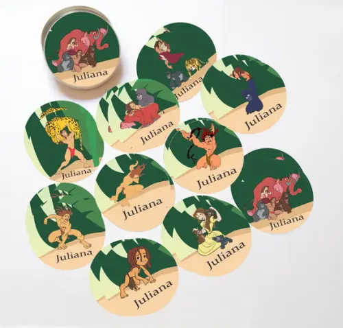 Latinha + Jogos da Memória-tarzan