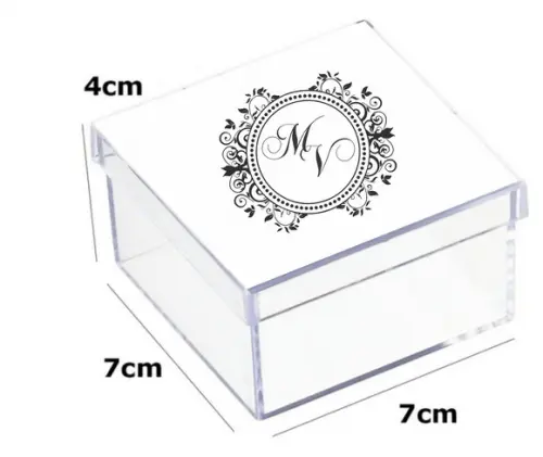 Latinha Acrilica 7x7x4-monograma 1