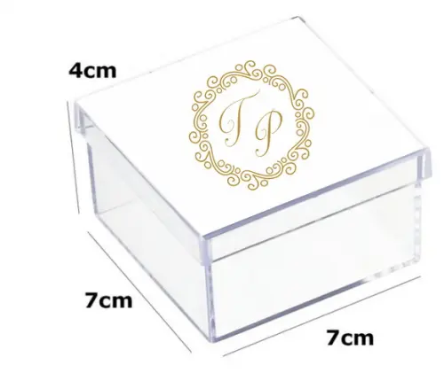 Latinha Acrilica 7x7x4-monograma 2