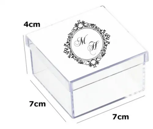 Latinha Acrilica 7x7x4-monograma 3