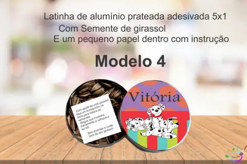 Latinha Semente Girassol-101 Dalmatas