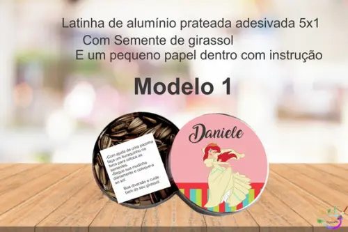 Latinha Semente Girassol-ariel