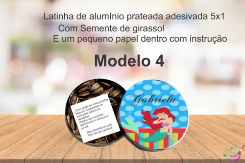 Latinha Semente Girassol-ariel