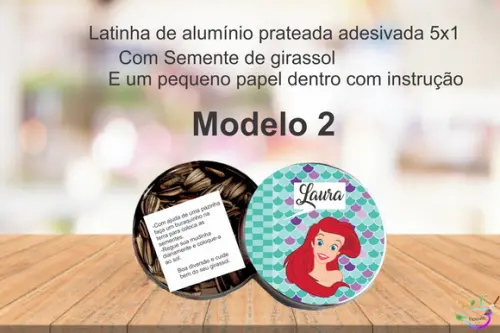 Latinha Semente Girassol-ariel