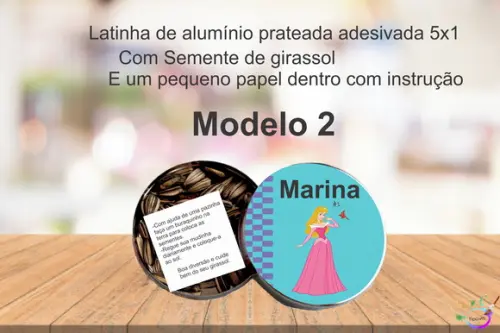 Latinha Semente Girassol-aurora