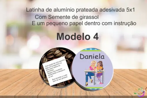 Latinha Semente Girassol-barbie