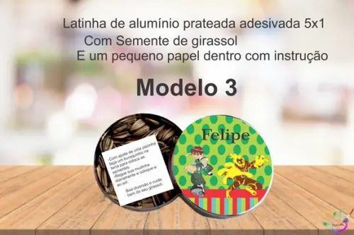 Latinha Semente Girassol-ben 10