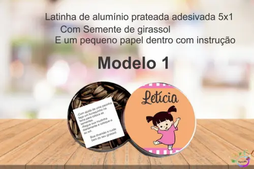 Latinha Semente Girassol-boo