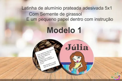 Latinha Semente Girassol-bratz