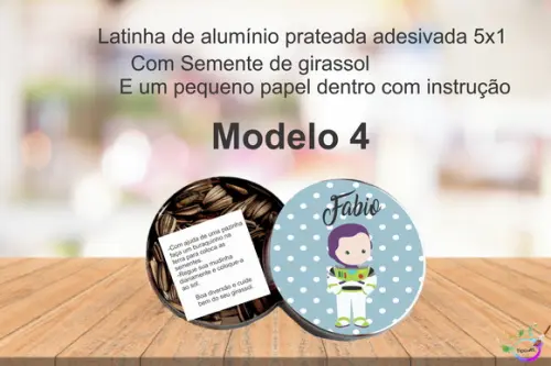 Latinha Semente Girassol-buzz Lightyear