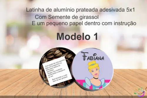 Latinha Semente Girassol-cinderela