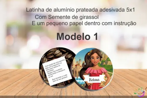 Latinha Semente Girassol-elena de Avalor