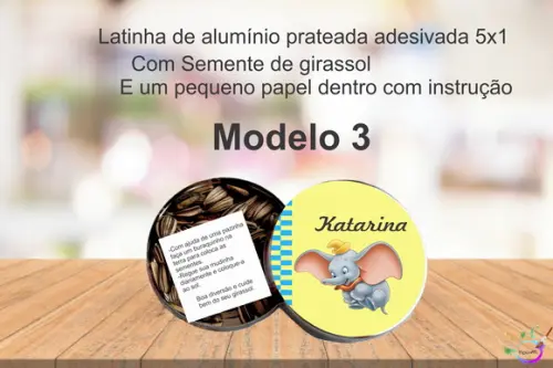 Latinha Semente Girassol-dumba