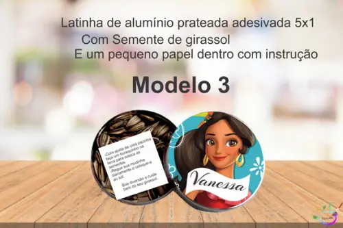 Latinha Semente Girassol-elena de Avalor