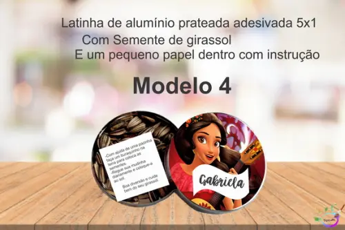 Latinha Semente Girassol-elena de Avalor