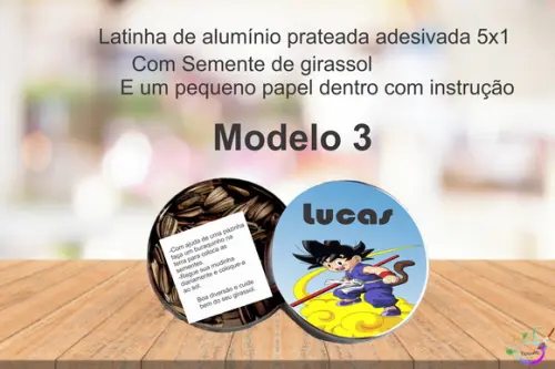 Latinha Semente Girassol-goku