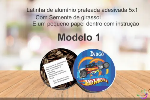Latinha Semente Girassol-hot Whells