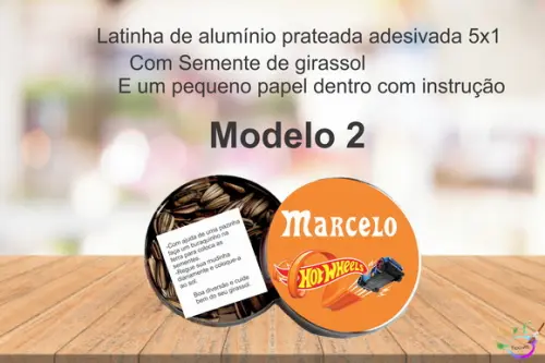 Latinha Semente Girassol-hot Whells