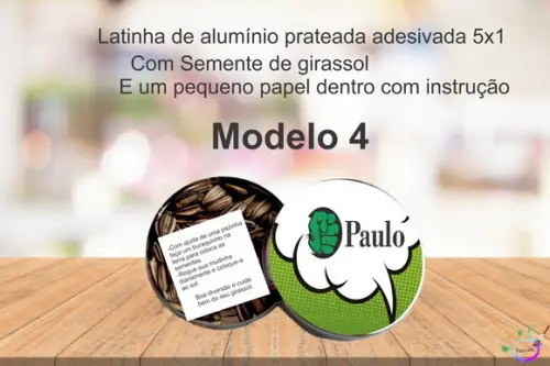 Latinha Semente Girassol-hulk