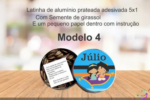 Latinha Semente Girassol-jasmine