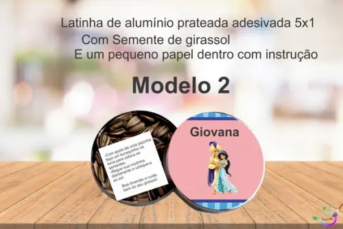 Latinha Semente Girassol-jasmine