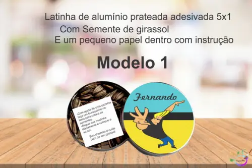 Latinha Semente Girassol-johnny Bravo