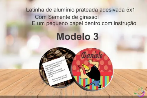 Latinha Semente Girassol-johnny Bravo