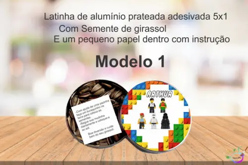 Latinha Semente Girassol-lego