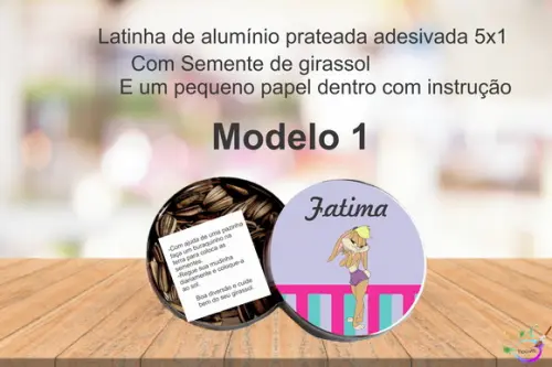 Latinha Semente Girassol-lola
