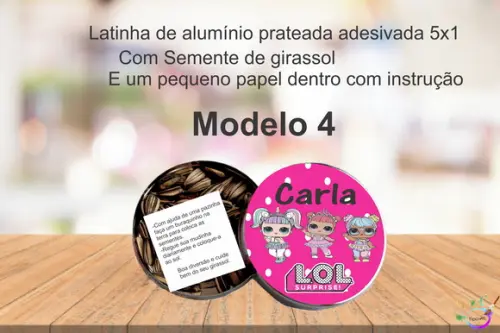 Latinha Semente Girassol-lol