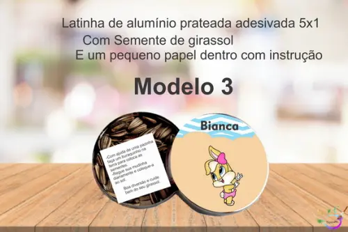 Latinha Semente Girassol-lola