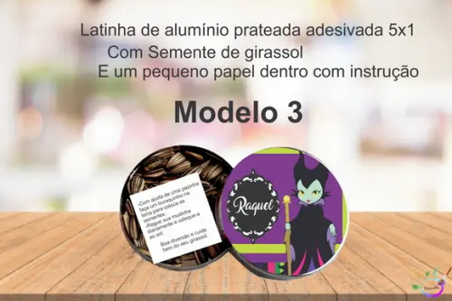 Latinha Semente Girassol-malévola