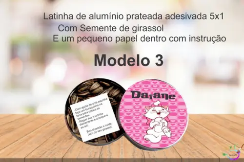 Latinha Semente Girassol-marie