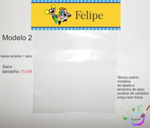 Lapela(simples) e Saco 11x19-dexter