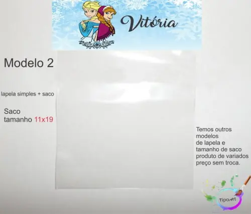 Lapela(simples) e Saco 11x19-frozen