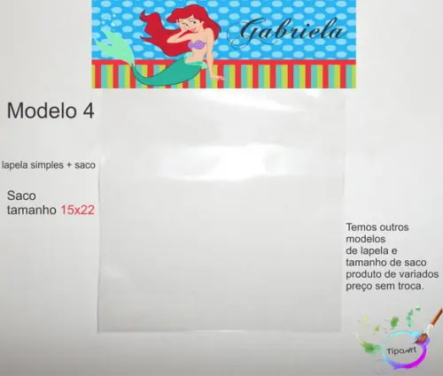 Lapela(simples) e Saco 15x22-ariel