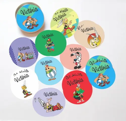 Latinha + Jogos da Memória-asterix