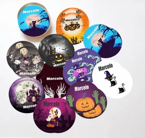 Latinha + Jogos da Memória-halloween#1
