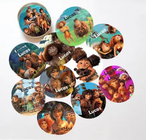 Latinha + Jogos da Memória-os Croods