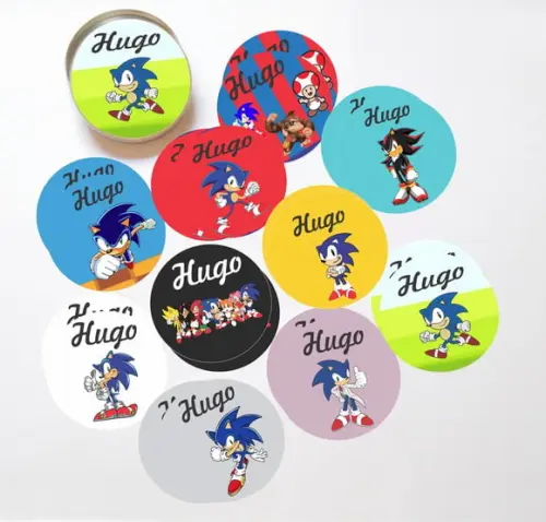 Latinha + Jogos da Memória-sonic