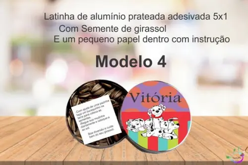 Latinha Semente Girassol-101 Dalmatas