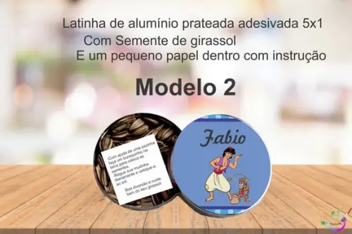 Latinha Semente Girassol-aladim