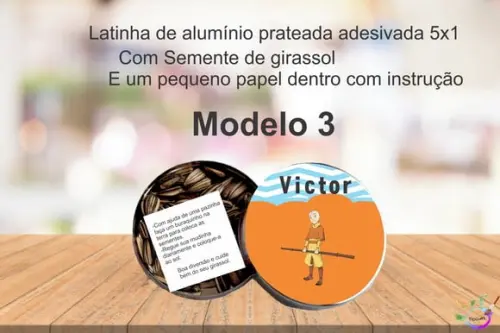 Latinha Semente Girassol-avatar Aang